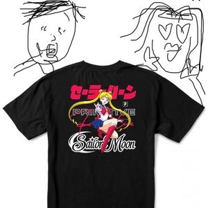 Primitive Sailor Moon tee size L